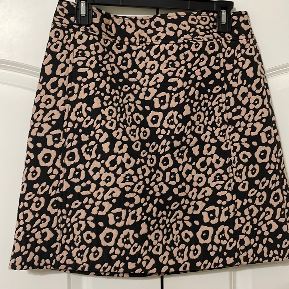 LOFT A-line Jacquard Skirt